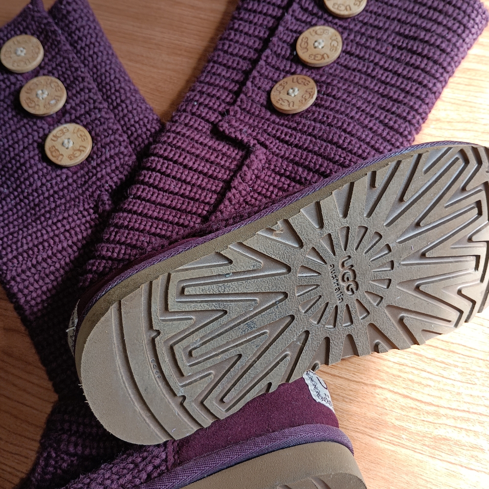 UGG Purple Winter Knit Boots